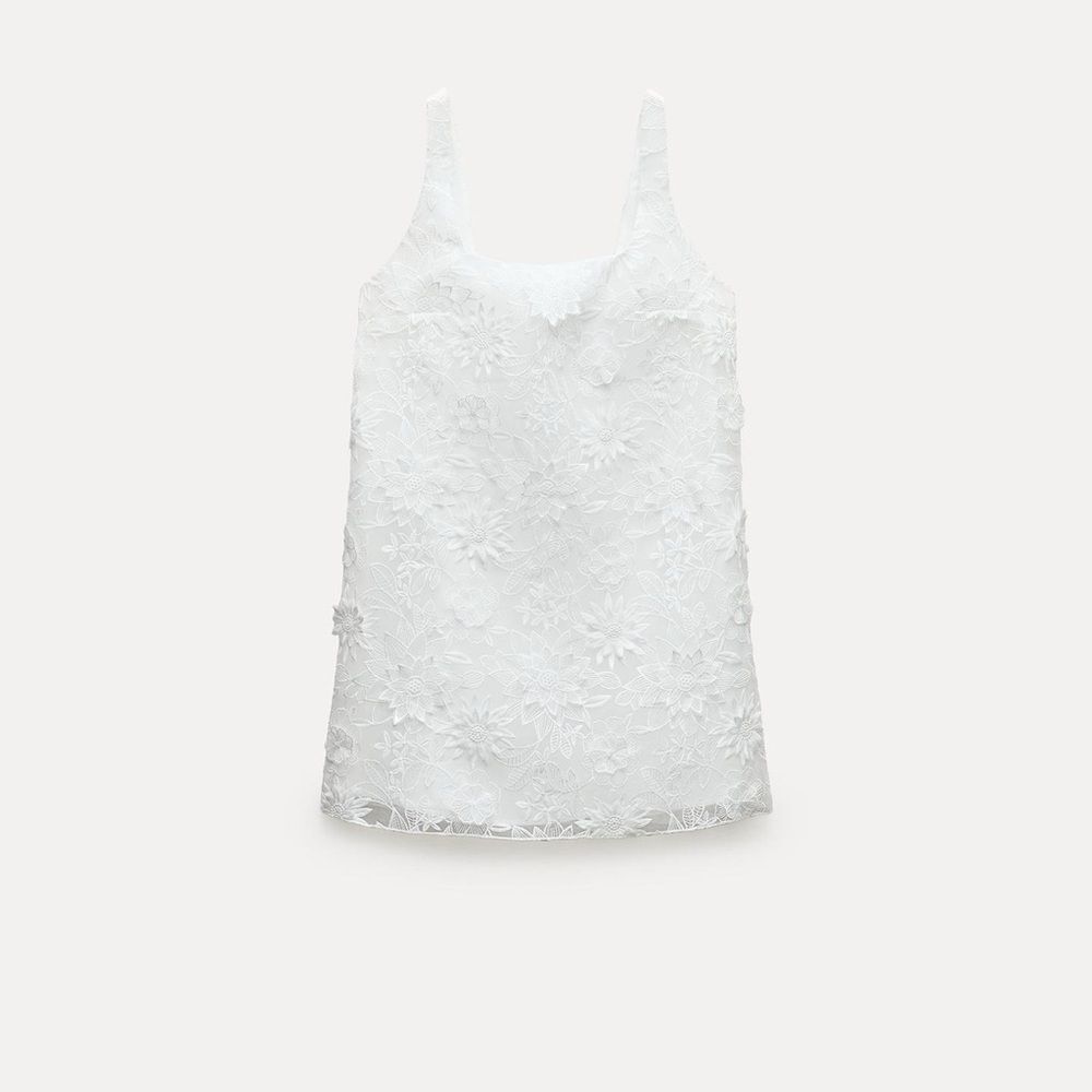 Zara embroidered mini dress - Picture 8 of 16